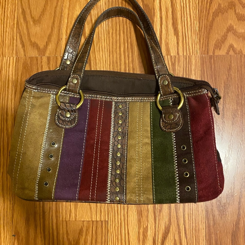 Multicolor Patchwork Handbag - image 1